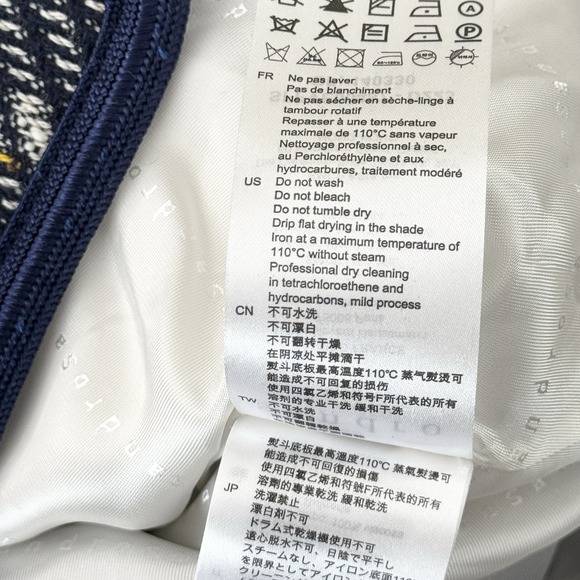 Sandro Paris Cropped Blazer Jacket In Checked Tweed FR 42/ US 10 Textured Plaid - Picture 10 of 15